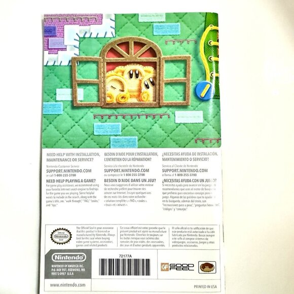Kirby's Epic Yarn Nintendo Wii, 2010 CIB Complete In Box Manual - Picture 3 of 7
